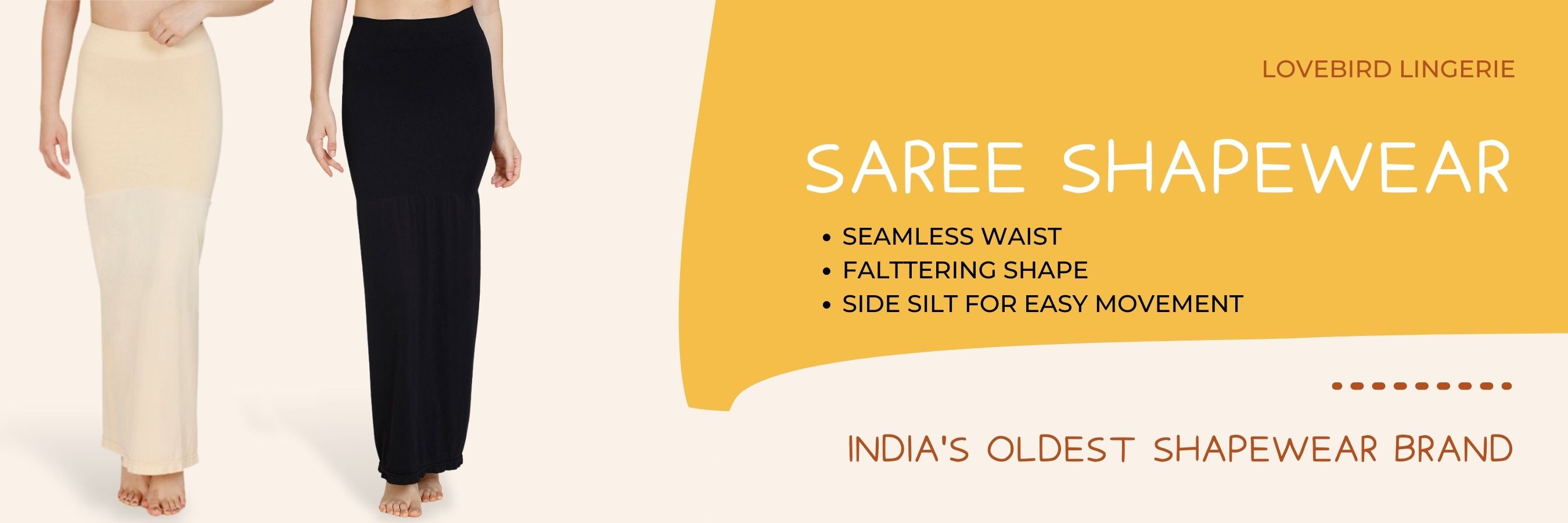 Saree Shapewear - Shop the bes banner lovebird