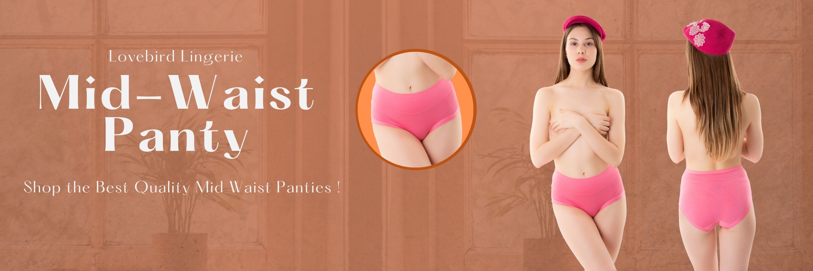Buy mid waist panties online a banner lovebird