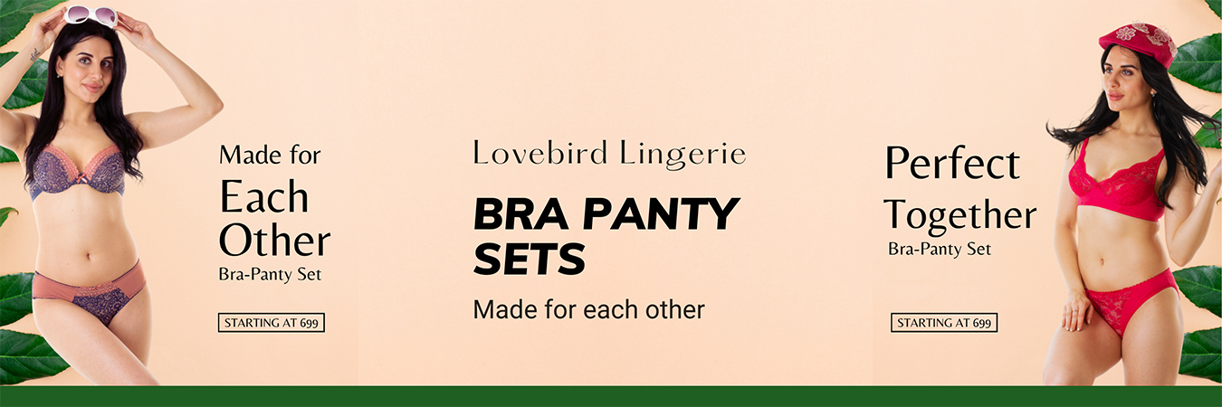 Bra Panty Set- Buy fancy bra a banner lovebird
